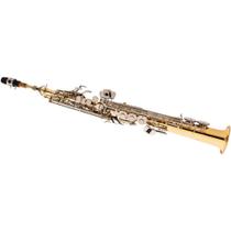 Sax Soprano Eagle Sp 502 Ln Laqueado Com Chaves Niqueladas