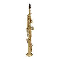 Sax Soprano Sib Laqueado com Case em ABS 7136