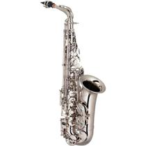 Saxofone Alto Eagle Sa500 Em Mib (Eb) Com Case - Niquelado