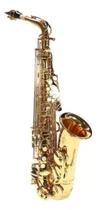 Saxofone Alto Jahnke Eb (mi Bemol) Com Boquilha E Case C/ Nf Laqueado