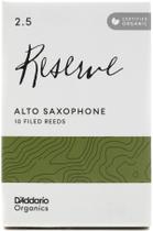 Saxofone Alto Reeds D'Addario Organic Reserve 2.5 Strengght Saxofone Alto Reeds D'Addario Organic Reserve 2.5 Strengght