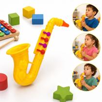 Saxofone Infantil Brinquedo Musical Educativo Jazz Band Instrumento Plastico Crianças 3 Anos - JR Toys Saxofone Infantil Brinquedo Musical Educativo Jazz Band Instrumento Plastico Crianças 3 Anos - JR Toys