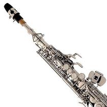 Saxofone Soprano Eagle SP502 N Niquelado em Sib + Case Luxo