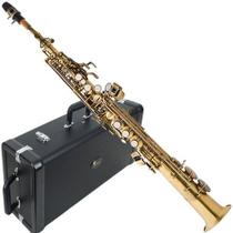 Saxofone Soprano Envelhecido Com Case Luxo Sp502vg Eagle
