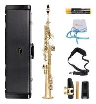 Saxofone Soprano Reto Eagle Sp502 Com Case Laqueado
