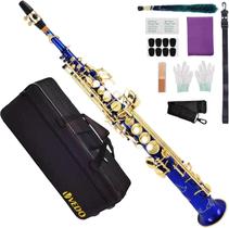 Saxofone Soprano Vedo Em Si Bemol Com Estojo E Boquilha Saxofone Soprano Vedo Em Si Bemol Com Estojo E Boquilha