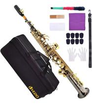 Saxofone Soprano Vedo Em Si Bemol Com Estojo E Boquilha Saxofone Soprano Vedo Em Si Bemol Com Estojo E Boquilha