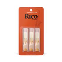 Saxophone Reeds D'Addario Woodwinds Rico Alto Sax 1.5, pacote com 3