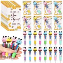 Sayglossy, 24 conjuntos de canetas esferográficas Bee multicoloridas 4 em 1 Sayglossy, 24 conjuntos de canetas esferográficas Bee multicoloridas 4 em 1