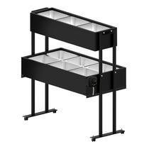 SBF6 Saladeira Resfriada Com Gelo-X para Buffet 6 Cubas SBF6 Saladeira Resfriada Com Gelo-X para Buffet 6 Cubas