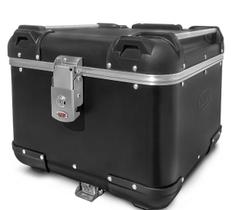 Scam bau superior aluminio preto fosco 43l ushuaia bmw adventure lixado