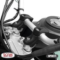 SCAM RISER 22 28 mm. adaptador Fixo de guidao preto PAR SPTO 271