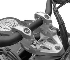 Scam riser bmw r1300gs 2024 riser fixo adaptador de guidao prata 32 32 spta805