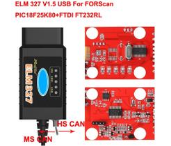 Scanner Automotivo Forscan Elm327 Usb Ford Hs-can Ms-can Obd2 - ELM Forscan