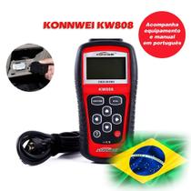 Scanner Automotivo KONNWEI KW808 OBD2/EOBD Em Português