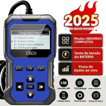Scanner De Diagnóstico Automotivo Universal OBDII Leitor De Códigos Para Falhas Do Motor Dados Em