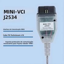 Scanner De Diagnóstico OBD2 Mini VCI TIS Techstream V18.00.008 Da Toyota Com Cabo Chip J2534 Até Scanner De Diagnóstico OBD2 Mini VCI TIS Techstream V18.00.008 Da Toyota Com Cabo Chip J2534 Até