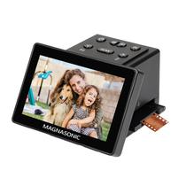Scanner de filme Magnasonic All-in-One de 25 MP com tela de 5"