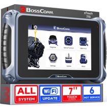 Scanner OBD2 BC BossComm eTouch770 com tela sensível ao toque de 7" WiFi e redefinição