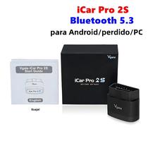 Scanner OBD2 Bluetooth 5.3 Vgate iCar pro 2S ELM327 Ferramenta De Diagnóstico Para iOS Android