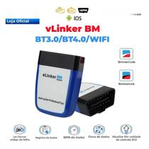 Scanner OBD2 BMW Vgate vLinker BM ELM327 Wifi Bluetooth 4.0 Ferramenta De Diagnóstico Automotivo Scanner OBD2 BMW Vgate vLinker BM ELM327 Wifi Bluetooth 4.0 Ferramenta De Diagnóstico Automotivo