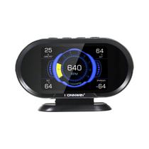 Scanner OBD2 Para Carro KW206 Com Display HUD, Medidor De Consumo De Combustível E Temperatura Da Scanner OBD2 Para Carro KW206 Com Display HUD, Medidor De Consumo De Combustível E Temperatura Da
