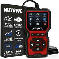 Scanner OBD2 WEJOWE Ferramenta de Diagnóstico com Redefinição e DTC Scanner OBD2 WEJOWE Ferramenta de Diagnóstico com Redefinição e DTC