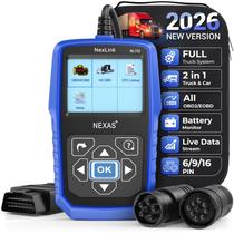 Scanner para Caminhões NEXAS NL102 Diesel 2 em 1 com Monitor de Bateria OBD2 Scanner para Caminhões NEXAS NL102 Diesel 2 em 1 com Monitor de Bateria OBD2