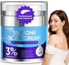 Scar Cream Reatoy Silicone 55mL para cicatrizes cirúrgicas com 3% de dimeticona