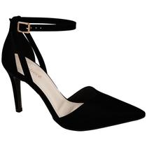 Scarpin Bebecê Bico Fino Salto Fino Com Fecho 9430-210