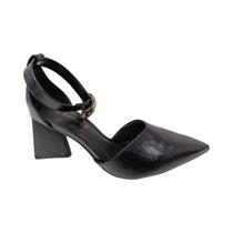 Scarpin bebece salto grosso feminino t7044-336 -