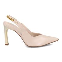 Scarpin Bebecê SlingBack Feminino - Aveia - 39 Scarpin Bebecê SlingBack Feminino - Aveia - 39