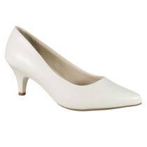 Scarpin Beira Rio Salto Baixo Bico Fino Feminino 4076.1350