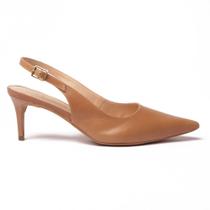Scarpin Belluno Slingback Salto Fino Médio Alongado