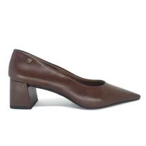 Scarpin Bico Fino Salto Grosso Via Uno Marrom 988005 Cor:MarromTamanho:35 Scarpin Bico Fino Salto Grosso Via Uno Marrom 988005 Cor:MarromTamanho:35