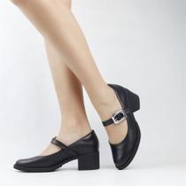 Scarpin Boneca Salto Bloco Scarpin Boneca Salto Bloco