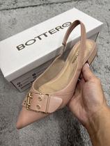 Scarpin Bottero Slingback Fivela Couro Legítimo