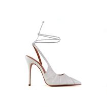 Scarpin Branco Carrano Couro Verniz Show Salto Alto Fino 11cm