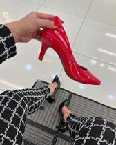 Scarpin Carla Total Confort Verniz Salto 6cm VERMELHO Scarpin Carla Total Confort Verniz Salto 6cm VERMELHO
