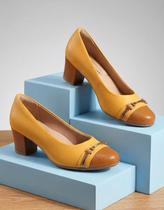 Scarpin Casual Piccadilly Feminino Salto Bloco 110200 Scarpin Casual Piccadilly Feminino Salto Bloco 110200