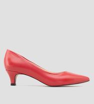 Scarpin CBK Salto Fino Couro Vermelho Scarpin CBK Salto Fino Couro Vermelho