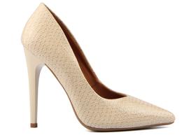 Scarpin Cobra Off White Salto Alto