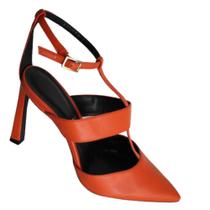 Scarpin com recortes- laranja - myshoes