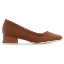 Scarpin Comfortflex Salto Bloco Feminino