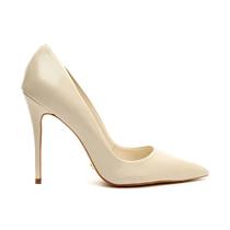 Scarpin Couro Off White Salto Alto Cecconello 2130008-64