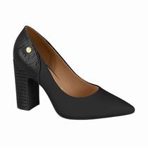 Scarpin Croco Salto grosso Feminino Vizzano 1285.431