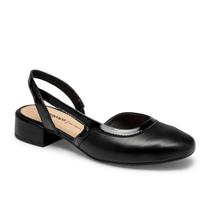Scarpin dakota slingback mary jane salto bloco conforto