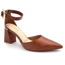 Scarpin de Salto Bloco Feminino Cazzualen T7012-024