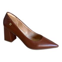 Scarpin em Verniz Feminino Salto Bloco Conforto Santinelli