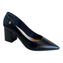 Scarpin em Verniz Feminino Salto Bloco Conforto Santinelli